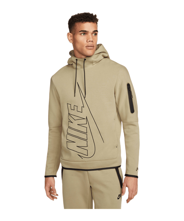 Nike Tech Fleece Graphic Hoody Grün F247 - gruen