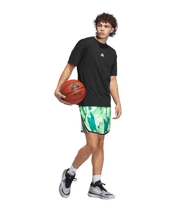 adidas Crazylite AOP 2 Short Grau - gruen