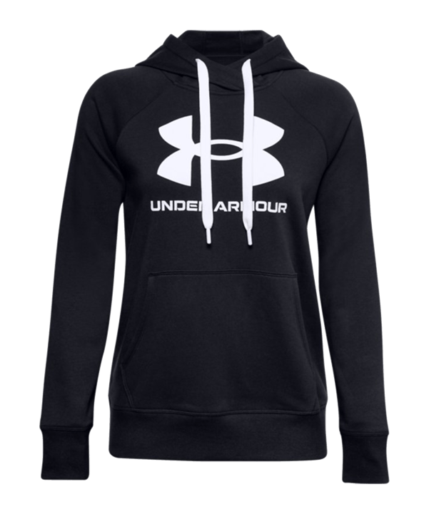 Under Armour Rival Fleece Logo Hoody Damen F001 - schwarz