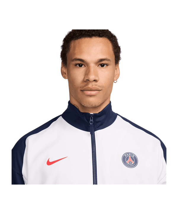 Nike Paris St. Germain Anthem Jacke Weiss F100 - weiss