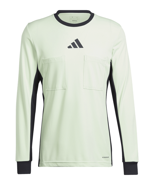 adidas Referee 24 Schiedsrichtertrikot langarm Grün - gruen