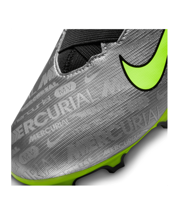 Nike Jr Air Zoom Mercurial Vapor XV Academy FG/MG FG/MG Kids Silber Gelb F060 - silber