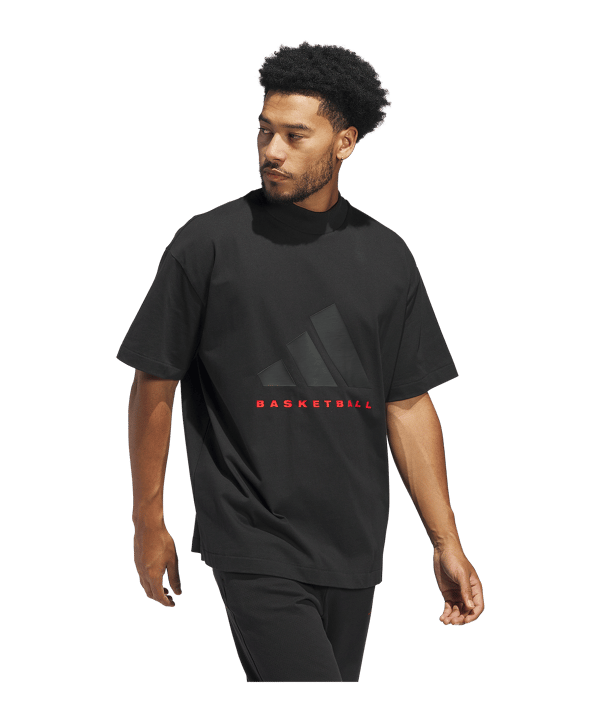 adidas Originals Basketball T-Shirt Schwarz - schwarz
