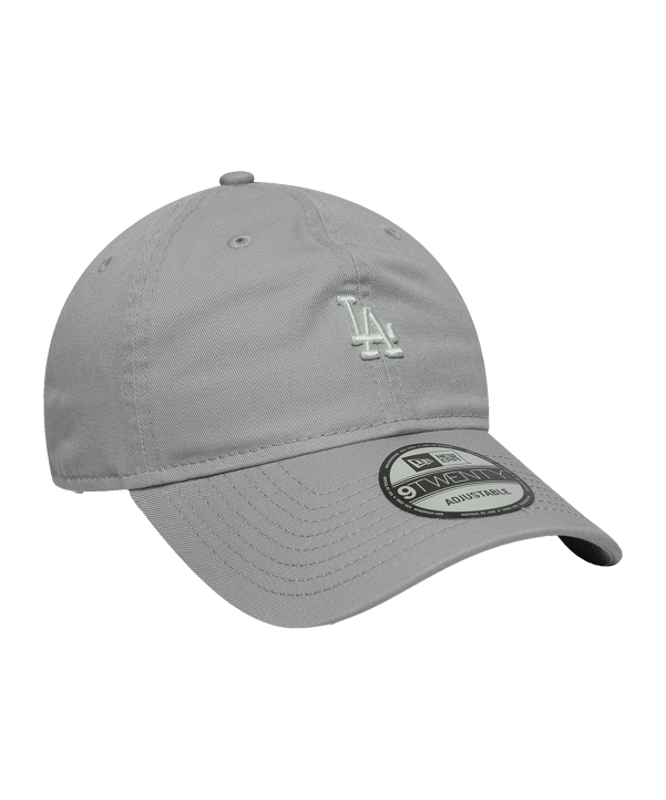 New Era MLB Los Angeles Dodgers Mini Logo Washed 9Twenty Cap Grau - grau