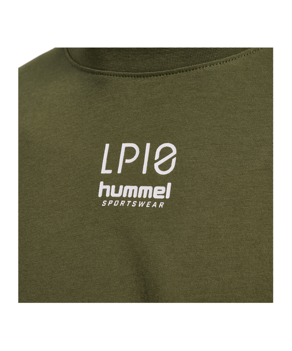 Hummel hmlLP10 Boxy T-Shirt Grün F6187 - gruen
