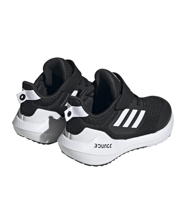 adidas EQ21 Run 2.0 Bounce Sport Running Elastic Lace wit Schwarz - schwarz