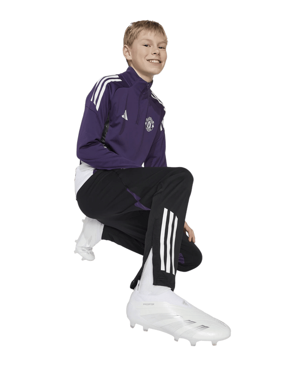 adidas Manchester United Trainingshose Kids Schwarz - schwarz