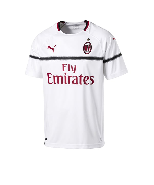 PUMA AC Mailand Trikot Away 2018/2019 Weiss F03 - weiss