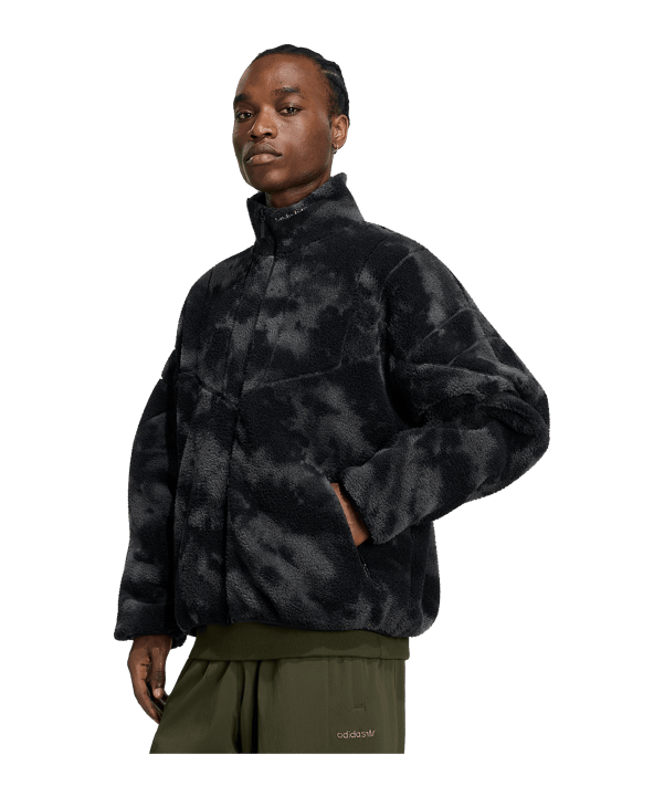 adidas Originals Camo Polarfleece Track Giacca Nero - nero