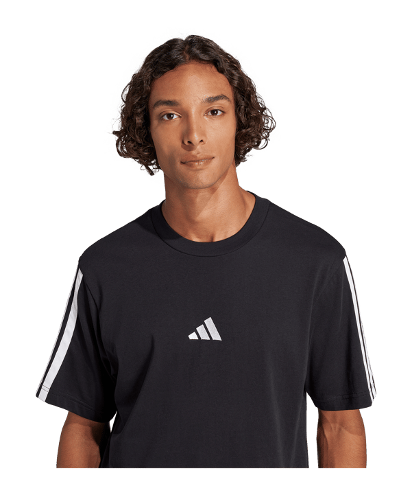adidas Essentials 3S T-Shirt Schwarz - schwarz