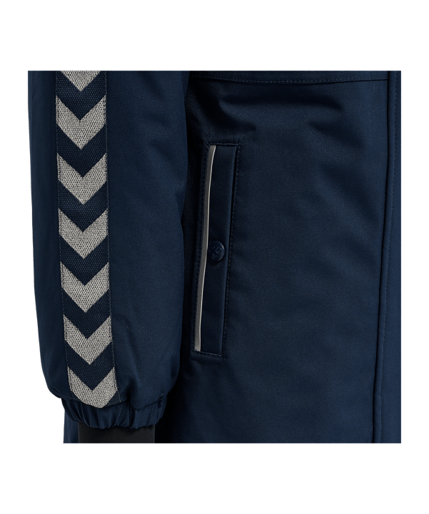 Hummel Leaf Tex Coat Jacke Kids Schwarz F1009 - schwarz
