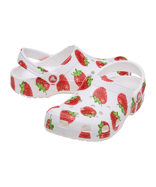 Crocs Classics Fresh Fruits Clog Badelatsche Rot - rot