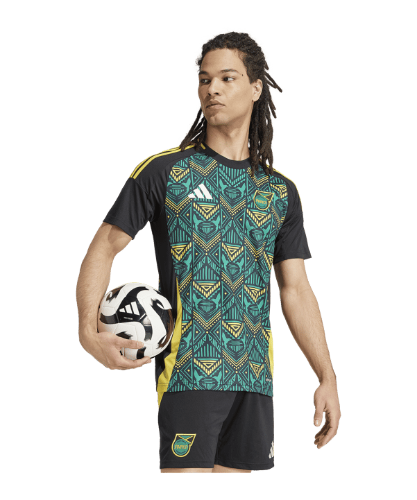 adidas Jamaica Trikot Away 2024 Schwarz - schwarz