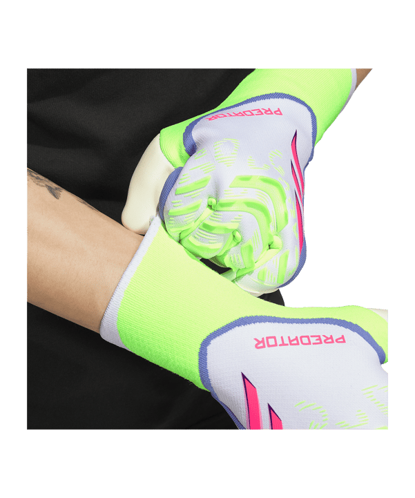 adidas Predator Pro Hybrid Celestial Victory  gants de gardien blanc - blanc