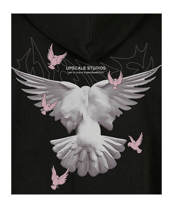 Mister Tee Doves O Fullzip Sweatshirt Schwarz - schwarz