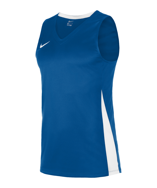Nike Team Basketball Stock Trikot Blau Weiss F463 - blau