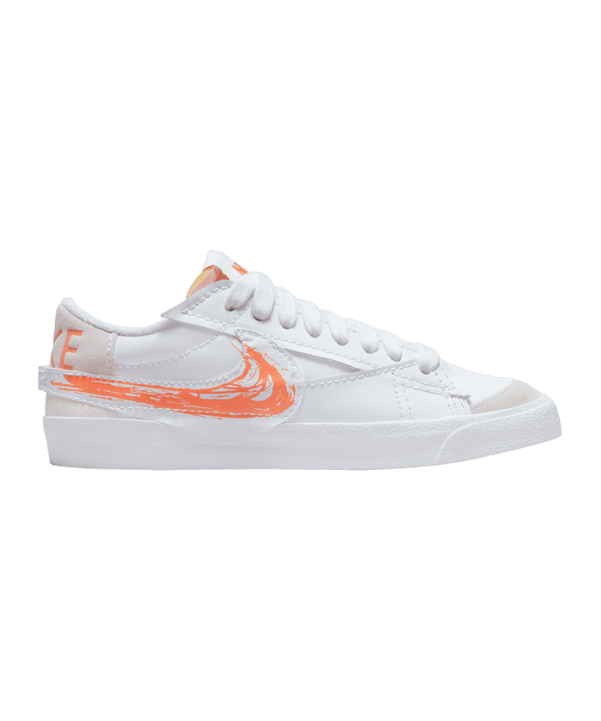 Nike Blazer Low 77 Jumbo Weiss Orange F100 - weiss