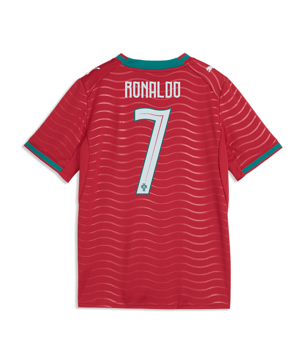 PUMA FPF Portugal RONALDO Trikot Home WM 2026 Kids Rot F77 - rot