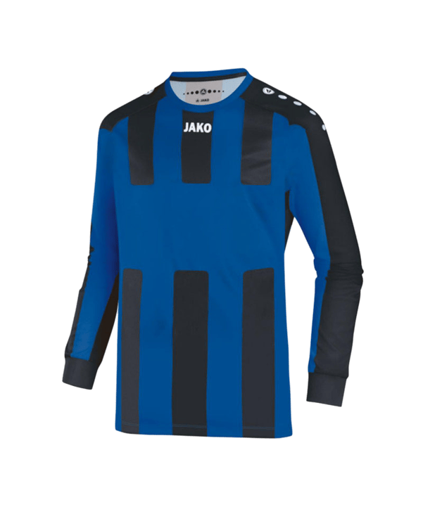 JAKO Milan Trikot langarm Blau Schwarz F04 - blau