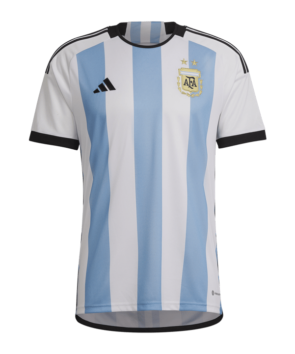 adidas Argentinien Trikot Home WM 2022 Weiss Blau - weiss