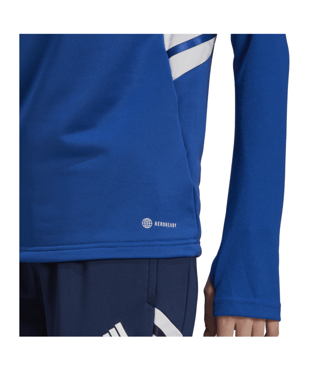 adidas Condivo 22 HalfZip Sweatshirt Damen Blau - blau
