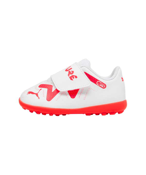 PUMA FUTURE Play TT V Breakthrough Baby Kids Weiss Rot Schwarz F01 - weiss