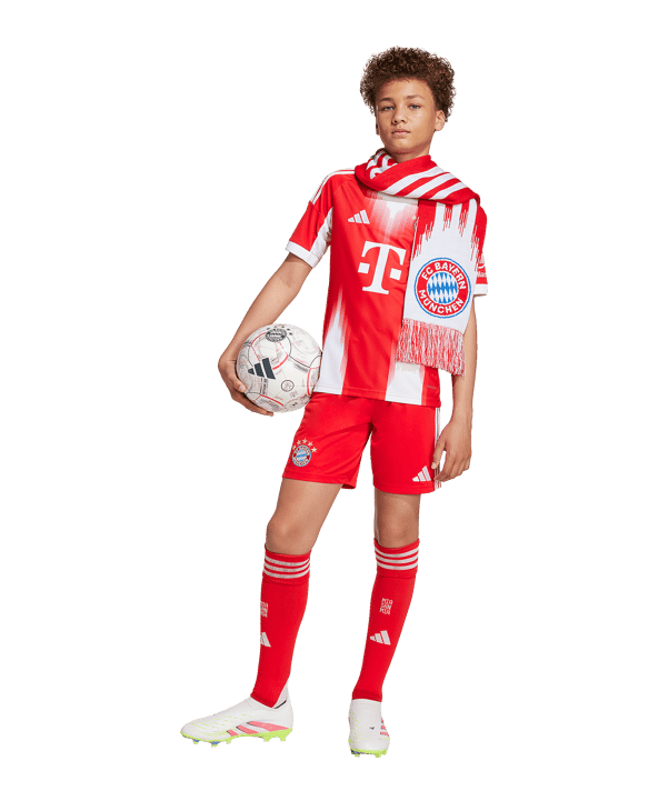 adidas FC Bayern München Short Home 2025/2026 Kids Rot - rot