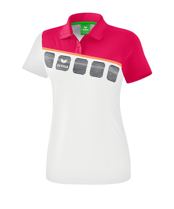 Erima 5-C Poloshirt Damen Weiss - weiss