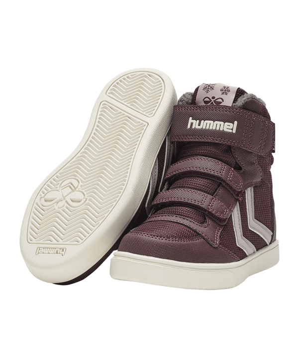 Hummel Stadil Super Poly Mid Recycle Sneaker  enfants brun F8016 - brun
