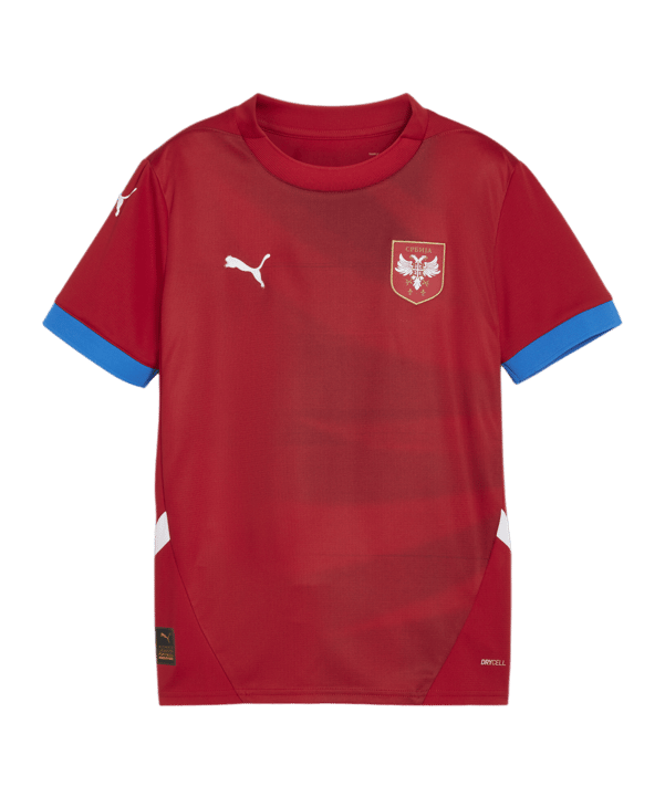 PUMA Serbien Trikot Home EM 2024 Kids Rot F01 - rot