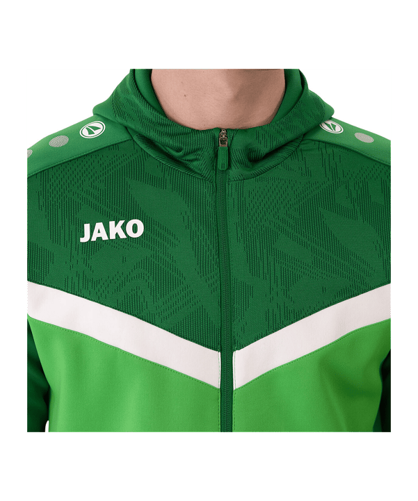 JAKO Icon Kapuzenjacke Kids Grün F222 - gruen
