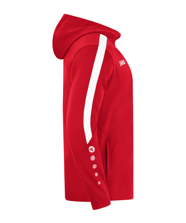 JAKO Power Kapuzenjacke Kids Rot Weiss F100 - rot
