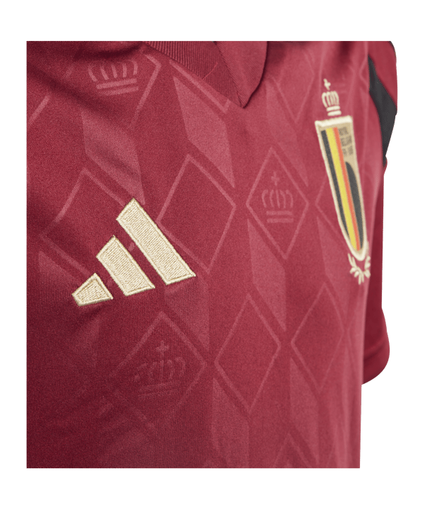 adidas Belgien Trikot Home EM 2024 Kids Rot - rot