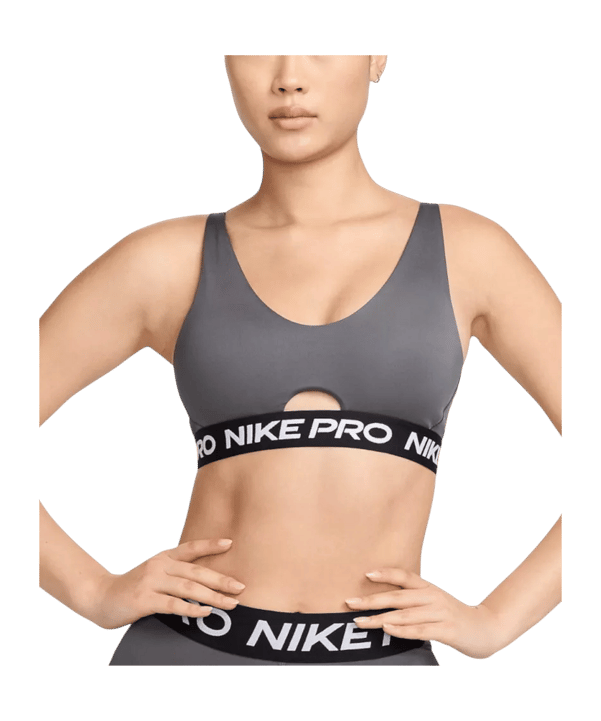 Nike Indy Plunge sport bh Dames grijs F068 - grijs