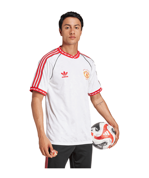 adidas Manchester United 1991 Trikot Away Weiss - weiss