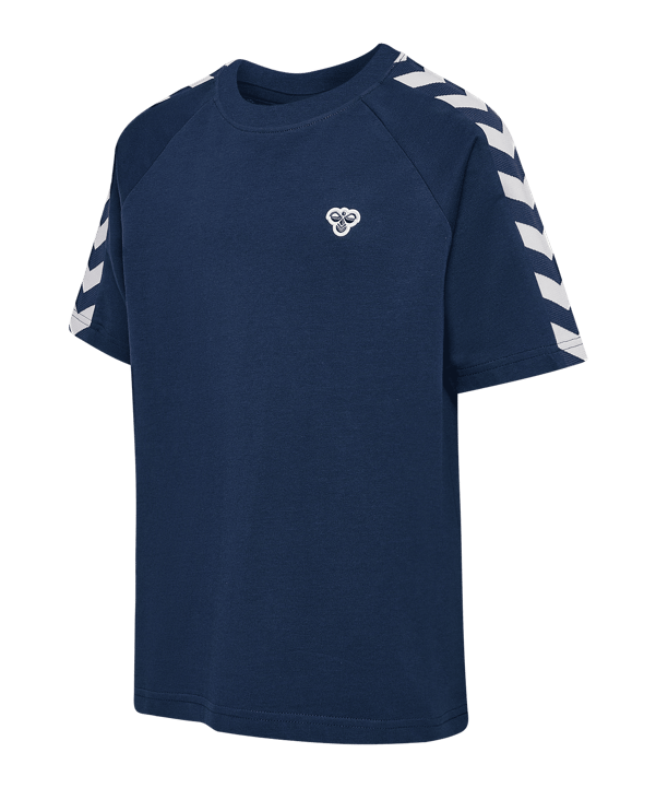 Hummel Archive Loose S/S T-Shirt Kids Blau F7459 - blau