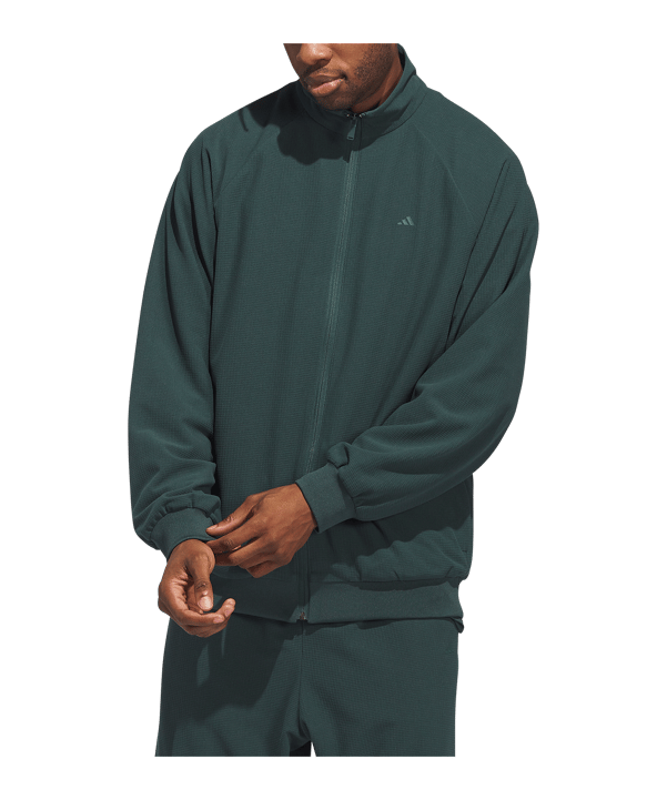 adidas Originals Brushed Basketball Kapuzenjacke Grün - gruen