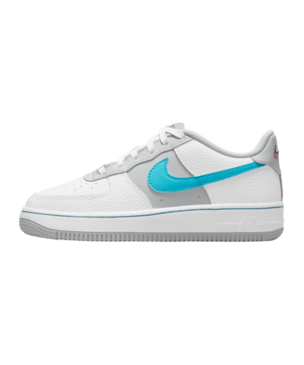 Nike Air Force 1 LV8 Kids (GS) Weiss Blau F100 - weiss