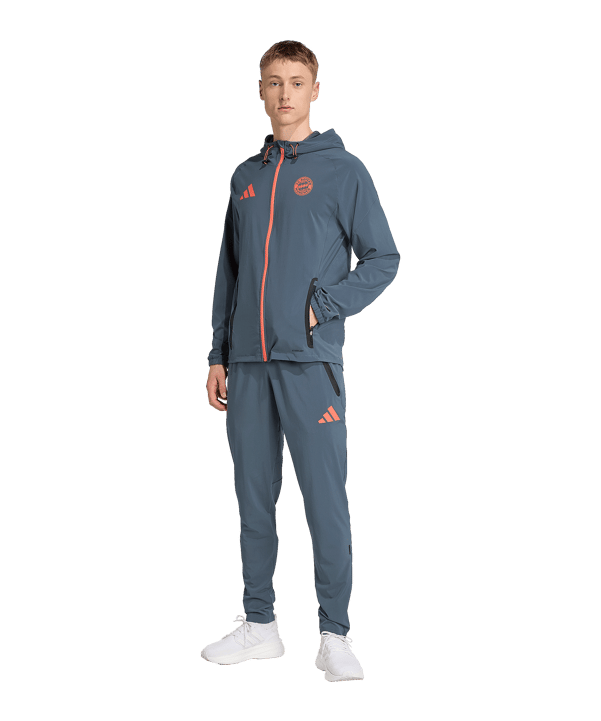 adidas FC Bayern München Tech Travel Hose Grau - grau