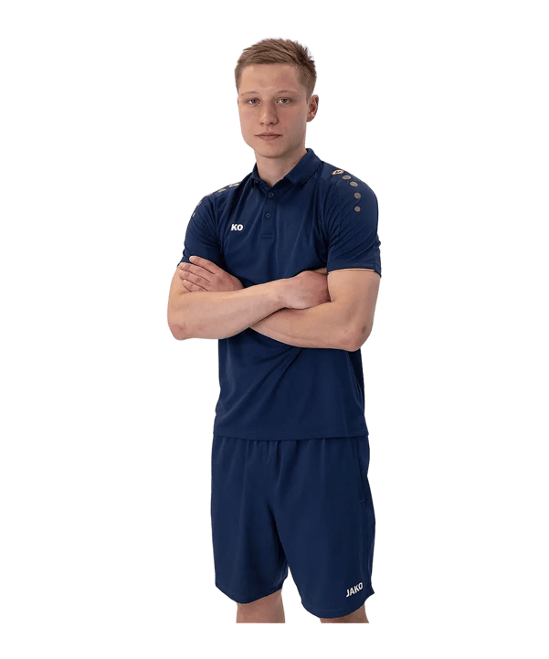 JAKO Classico Polo Enfants Bleu C42 - bleu