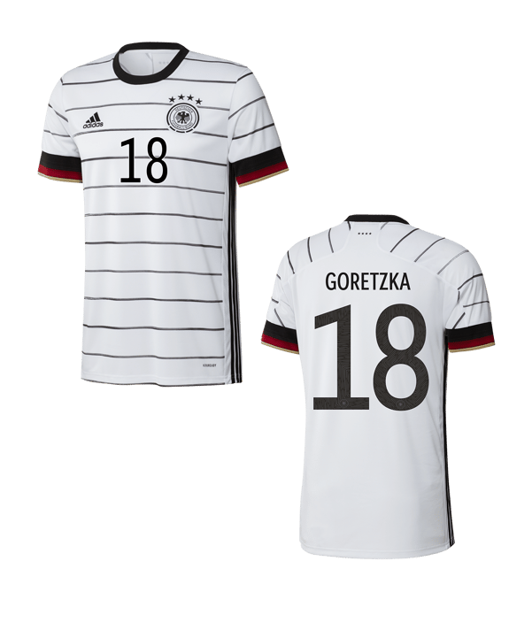 adidas DFB Deutschland Trikot Home EM 2020 Goretzka Kids - weiss