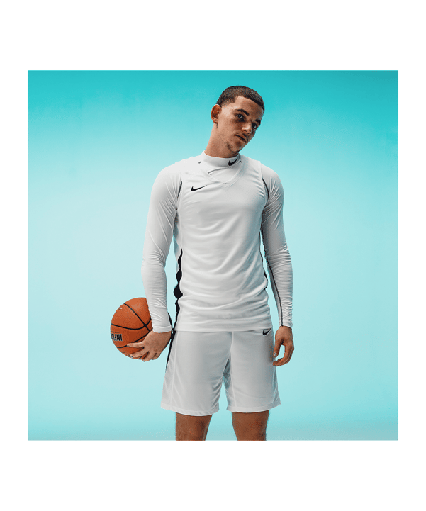 Nike Team Basketball Stock Trikot Weiss F100 - weiss