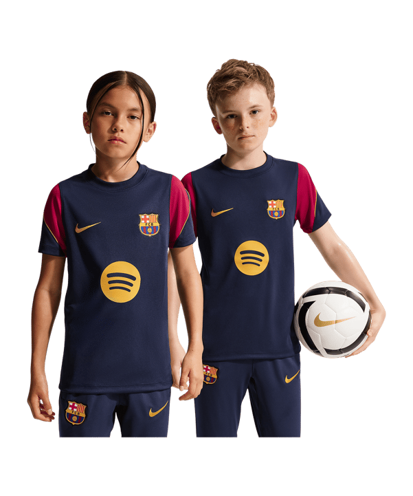 Nike FC Barcelona Strike Maglietta da Allenamento Kids Blu C401 - blu