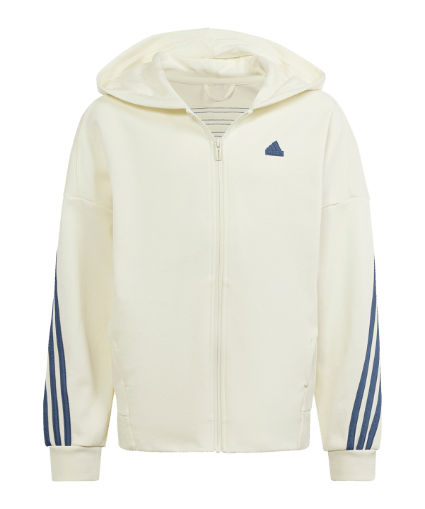 adidas Future Icons 3S Kapuzenjacke Kids Weiss - weiss