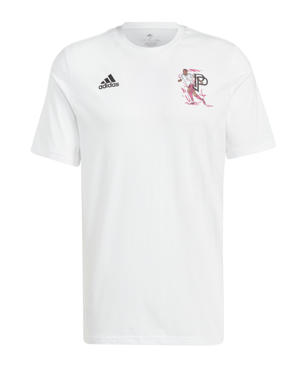 adidas Pogba Icon Graphic T-Shirt Weiss - weiss