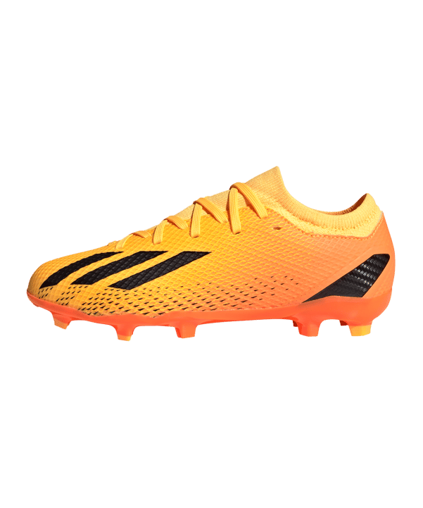 adidas X Speedportal.3 FG Heatspawn Kids Orange Gold Schwarz - gold