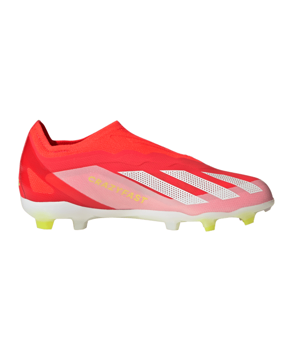 adidas X Crazyfast Elite LL FG Kids Energy Citrus Rot Weiss Gelb - rot