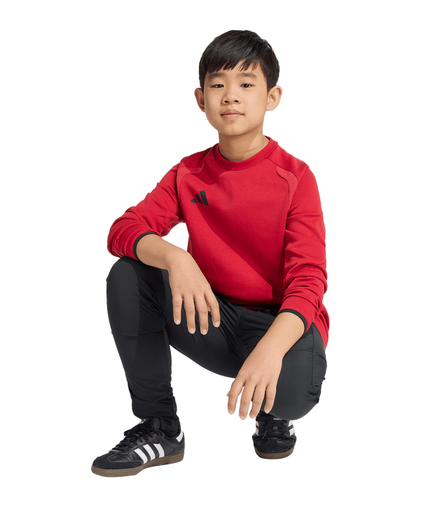adidas Tiro Travel Sweatshirt Kids Rot - rot