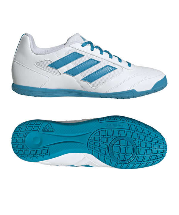 adidas Super Sala 2 Halle Weiss Blau - weiss