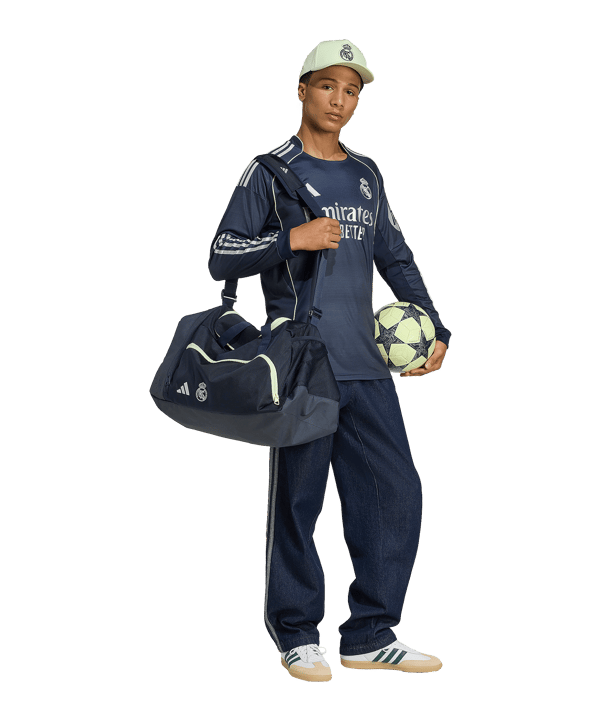 adidas Real Madrid Longsleeve Trikot Away 2025/2026 Blau - blau